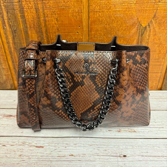 MICHAEL KORS Zena Small Convertible Chain Messenger - Picture 1 of 7